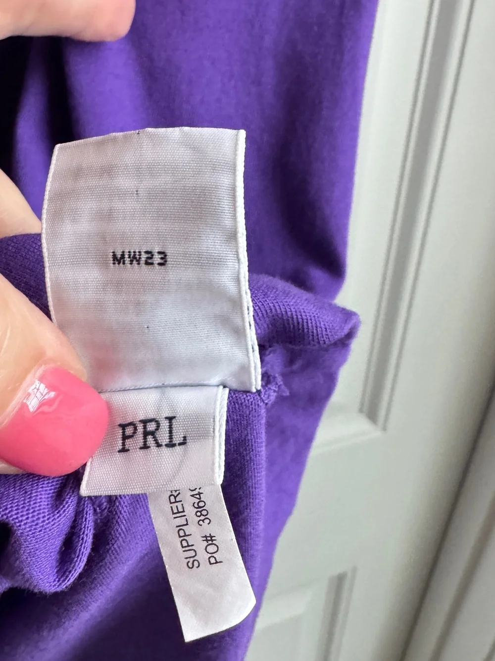 Polo by Ralph Lauren Purple Short-Sleeve Crewneck Tee with Yellow Pony